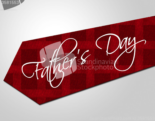 Image of Fathers Day Tie Represents Parenting Cheerful And Fatherhood