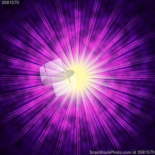 Image of Purple Sun Background Means Bright Radiating Star\r