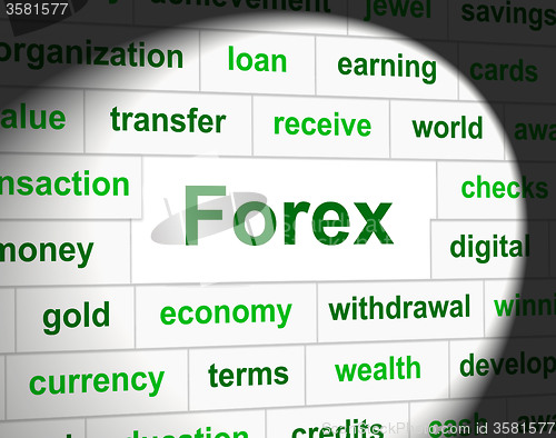 Image of Forex Currency Indicates Exchange Rate And Foreign