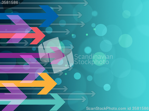 Image of Arrows Copyspace Means Design Background And Pointing