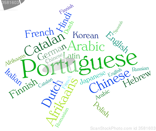 Image of Portuguese Language Means Foreign Portugal And Speech