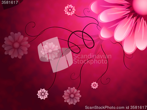 Image of Flowers Background Shows Garden Growing And Nature\r