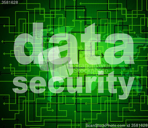 Image of Data Security Shows Protected Restricted And Unauthorized