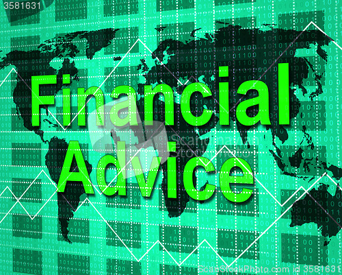 Image of Financial Advice Indicates Help Answers And Earnings
