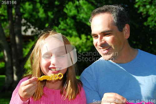 Image of Family summer laughing