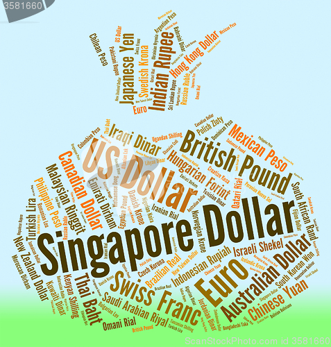 Image of Singapore Dollar Means Worldwide Trading And Broker