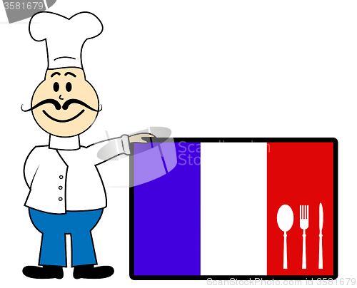 Image of Chef France Means Cooking In Kitchen And Europe