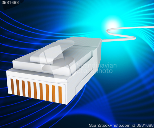Image of Internet Connection Means World Wide Web And Communicate