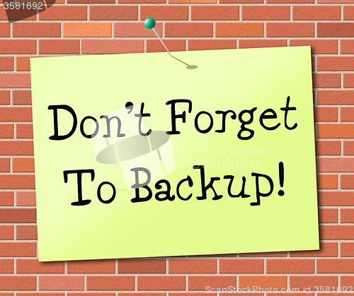 Image of Backup Data Means Fact Storage And Facts