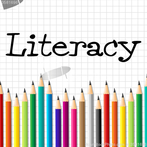 Image of Literacy Pencils Represents Train Proficiency And Develop