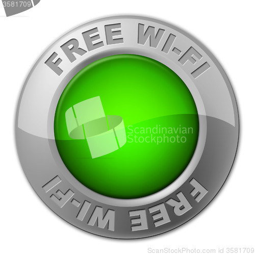 Image of Free Wifi Button Shows With Our Compliments And Access