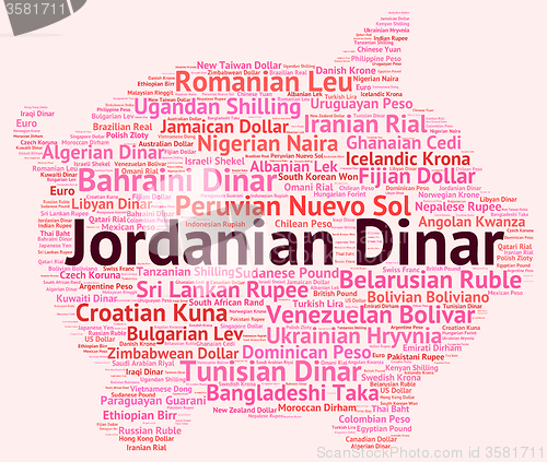 Image of Jordanian Dinar Indicates Currency Exchange And Coin