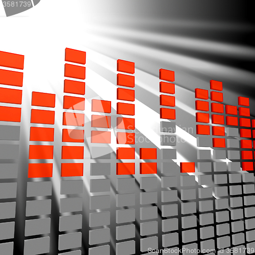 Image of Music Equaliser Shows Sound Track And Acoustic