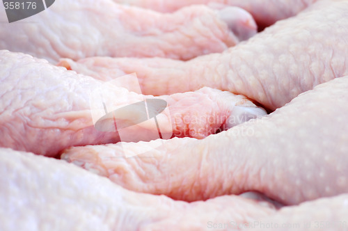 Image of Raw chicken drumsticks