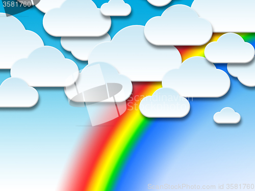 Image of Background Clouds Means Text Space And Backdrop