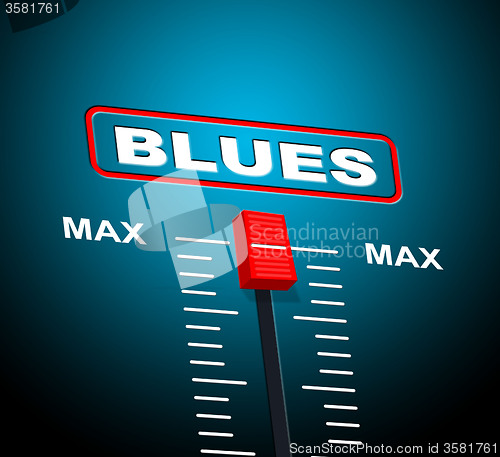 Image of Blues Music Represents Jazz Band And Audio