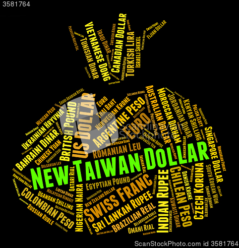 Image of New Taiwan Dollar Shows Foreign Exchange And Coin