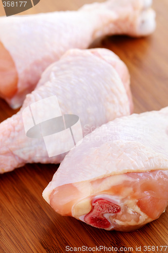 Image of Raw chicken drumsticks