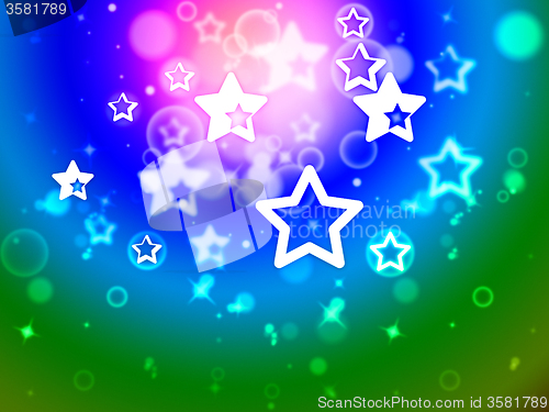 Image of Stars Background Means Star Pattern Or Fantasy Effect\r