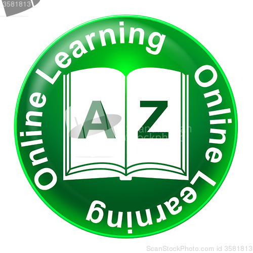 Image of Online Learning Shows World Wide Web And College