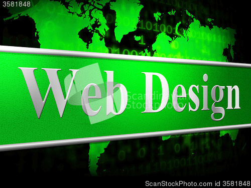 Image of Web Design Represents Net Website And Www