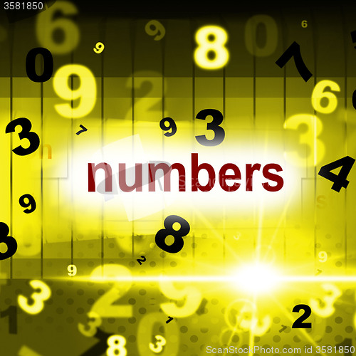 Image of Mathematics Numbers Shows One Two Three And Calculate