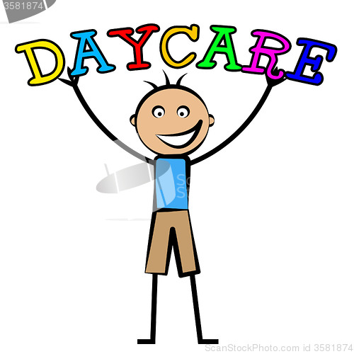 Image of Day Care Represents Childrens Club And Children\'s