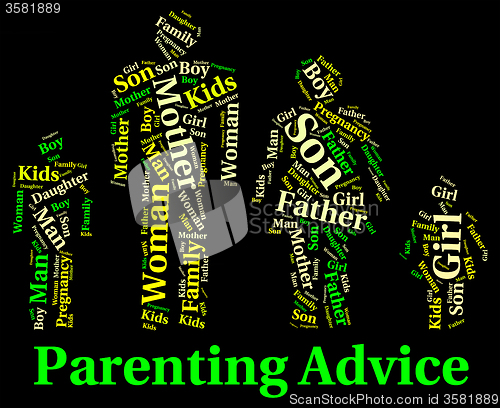 Image of Parenting Advice Means Mother And Child And Recommendations