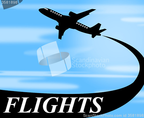 Image of Flights Plane Shows Go On Leave And Air