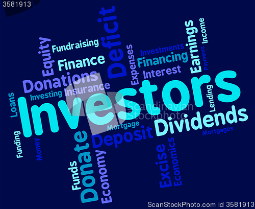 Image of Investors Word Means Return On Investment And Growth