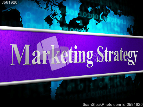 Image of Strategy Marketing Represents Solutions Promotions And Vision