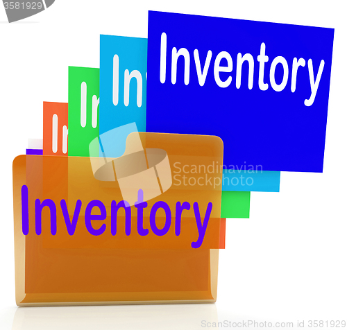 Image of Inventory Files Indicates Paperwork Document And Folder