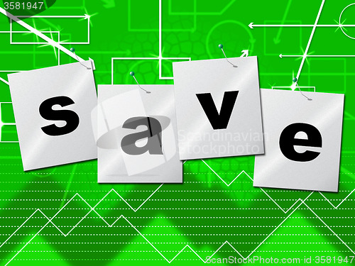 Image of Savings Save Indicates Monetary Money And Capital