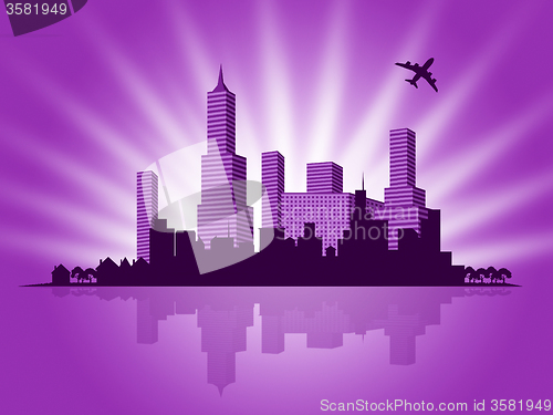 Image of Copyspace Background Means Buildings Downtown And Abstract
