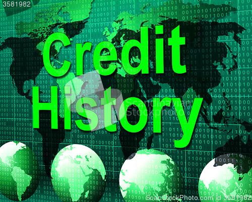 Image of Credit History Represents Debit Card And Bankcard