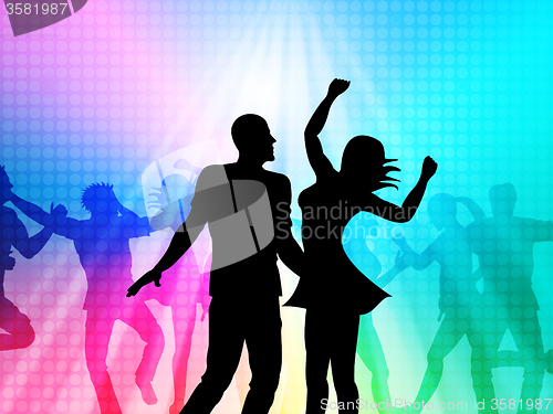 Image of Disco Party Means Parties Joy And Nightclub