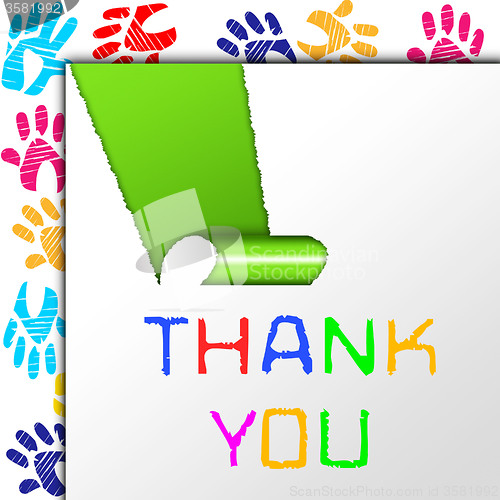 Image of Thank You Represents Many Thanks And Grateful