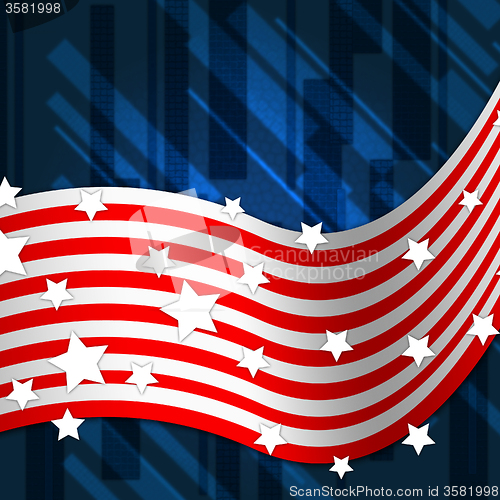 Image of American Flag Background Shows National Pride And Identity\r