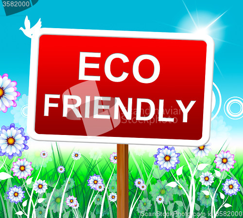 Image of Eco Friendly Indicates Earth Day And Conservation