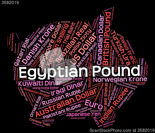 Image of Egyptian Pound Indicates Currency Exchange And Currencies