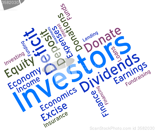 Image of Investors Word Indicates Return On Investment And Growth