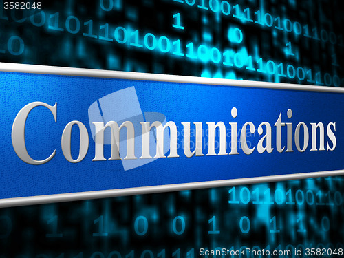 Image of Communication Network Shows Global Communications And Communicating