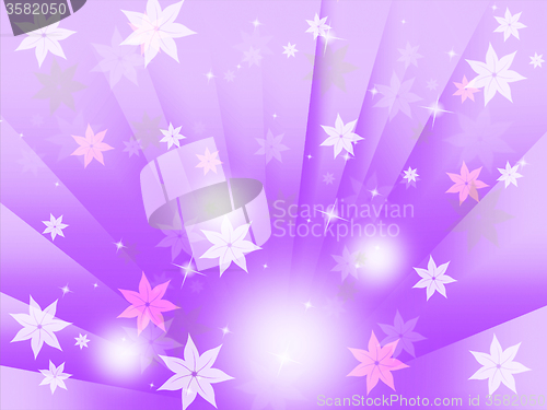 Image of Purple Bubbles Background Means Flowers Light And Beams\r