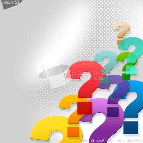 Image of Question Marks Represents Frequently Asked Questions And Answer