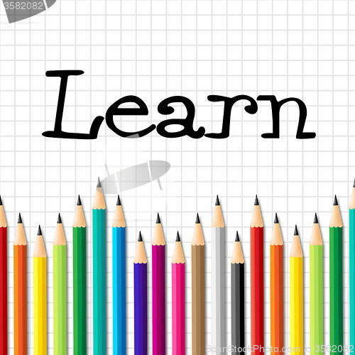 Image of Learn Pencils Shows Learned University And Educating