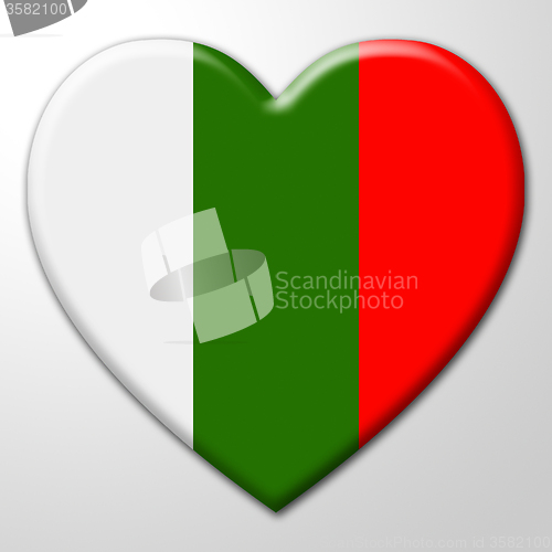 Image of Heart Bulgaria Means Valentine Day And Affection