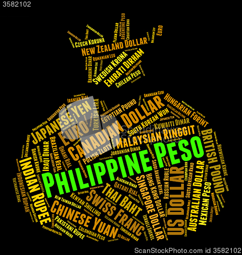 Image of Philippine Peso Represents Forex Trading And Broker