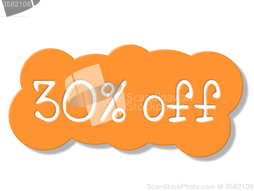 Image of Thirty Percent Off Shows Sales Retail And Discount