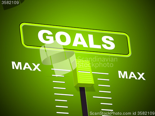 Image of Goals Max Shows Upper Limit And Maximum