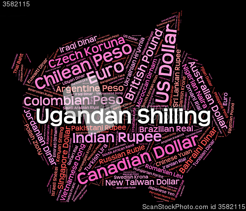 Image of Ugandan Shilling Shows Forex Trading And Banknote